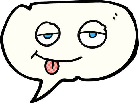 comic book speech bubble cartoon tired eyes