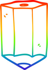 rainbow gradient line drawing cartoon colored pencil