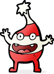cartoon funny christmas creature