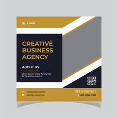 Creative social media post template with modern 