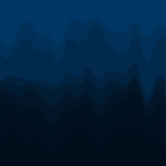 mountains in the night abstract background