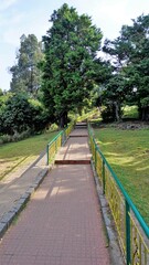 Walkway or path to the view points at the Top of Doddabetta peak from telescope house.