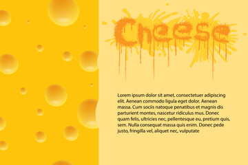 vector graphic of national cheese lover's day good for national cheese lover's day celebration. flat design. flyer design.flat illustration.