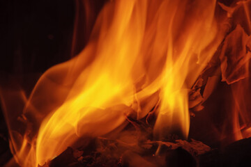 hot flame background. heating and energy concept