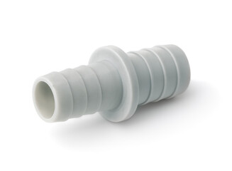 Gray PVC pipe insert coupling