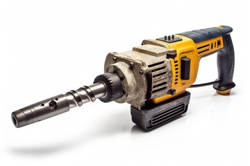 Isolated Rotary Hammer on White Background, Generative AI