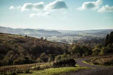 Fototapeta na wymiar A view of the Moffat hills, Scotland