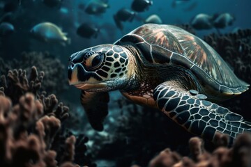 Fototapeta premium green sea turtle