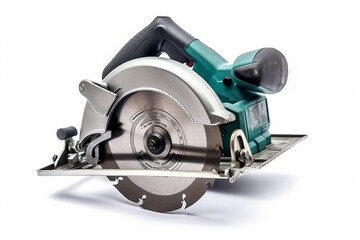 Isolated Circular Saw on White Background