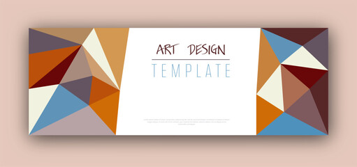 Geometric design. The idea of abstract corporate style design of title pages, covers, books, brochures, leaflets, posters, booklets. Template for interior and decoration ideas