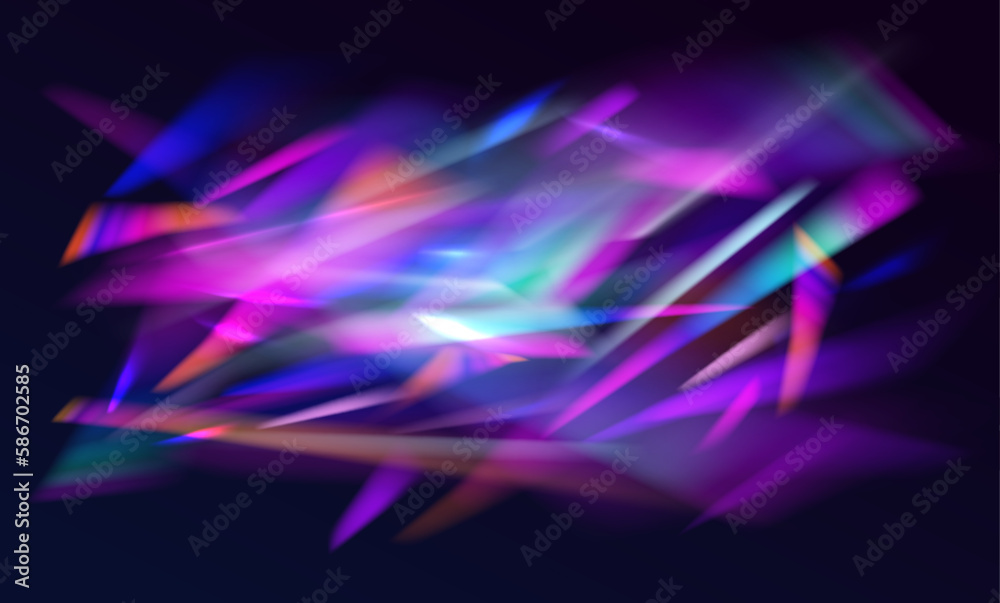 Poster Transparent light refraction pattern for adding effects to backgrounds and objects. Vector illustration.