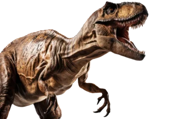 Tableaux ronds sur aluminium Dinosaures T-Rex dinosaur isolated on transparent background. Ai generated.