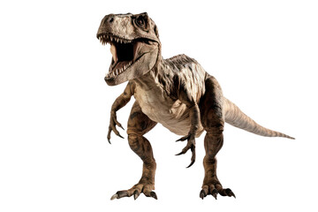 T-Rex dinosaur isolated on transparent background. Ai generated. - obrazy, fototapety, plakaty