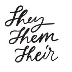 non-binary hand letteringt-shirt for your design