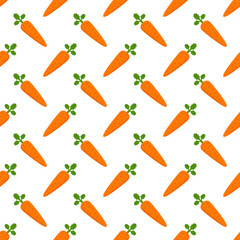 Seamless pattern with carrot, easter theme background.
