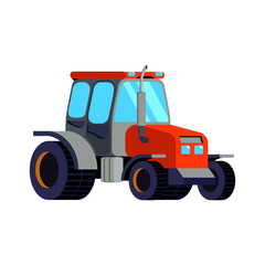 Tractor Flat Illustration