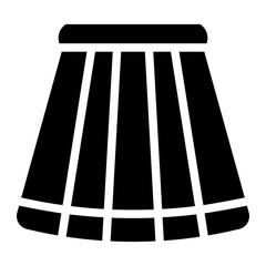 long skirt glyph icon