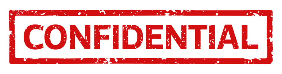 red confidential stamp vector isolated