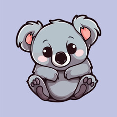 Baby Koala Art, Adorable Illustrated Marsupial