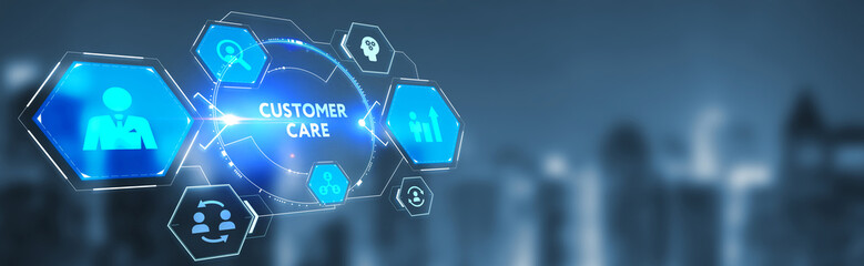 Individual customer service and CRM. Customer care. 3d illustration