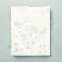 vintage background with flowers and paper