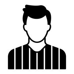 Referee Glyph Icon