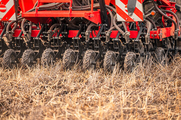 Landmaschine für Direktsaat auf einem landwirtschaftlichen Betrieb