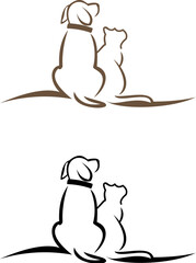 Dog logo Design Vector Template. Dog icon logo vector
