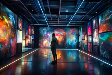 Immersive, interactive digital art installations blur the boundaries between technology and creative expression in this modern museum