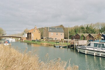 Fototapeta na wymiar The River Hull at Tickton, East Riding of Yorkshire.