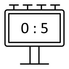 Scoreboard Outline Icon