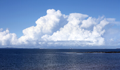 Cumulonimbus cloud over the sea