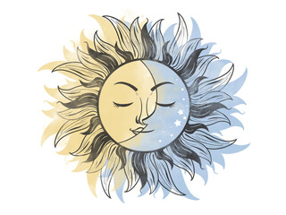 Sun and Moon Stamp