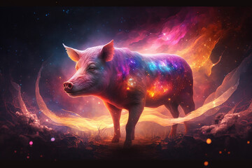 Spirit Animal - Pig, Generative AI