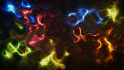 Fractal colorful swirl plasma background