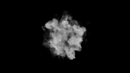 Fototapeta premium Smoke, steam explosion or puff
