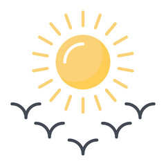 Sunset Flat Icon