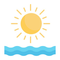 Sea View Flat Icon