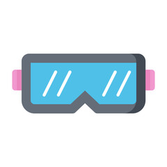 Ski Goggles Flat Icon