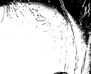 Rustic grunge vector texture with grain and stains. Abstract noise background. Weathered surface. Dirty and damaged. Detailed rough backdrop. Vector graphic illustration with transparent white. EPS10.