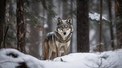 Portrait of a wolf