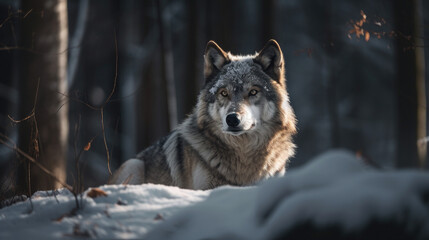 Portrait of a wolf