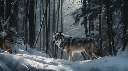 Fototapeta na wymiar Portrait of a wolf