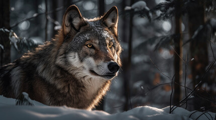 Obraz premium Portrait of a wolf