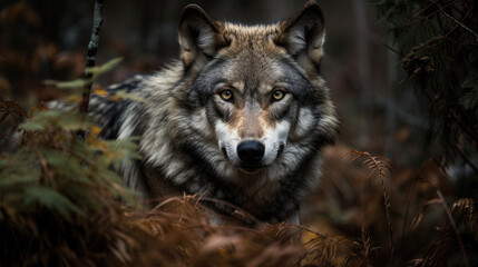 Obraz premium Portrait of a wolf