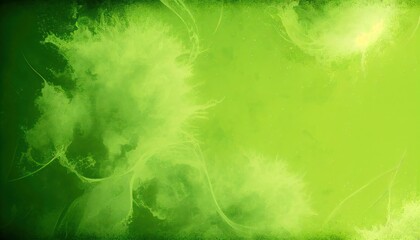 Abstract green particle painting background texture 