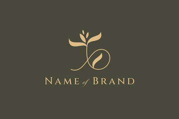 Letter b green leaf logo vector design.