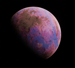 Planet, space, 3d illustration, 3d rendering	