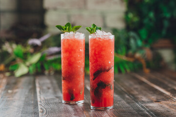 fresh carrot juice in a glass