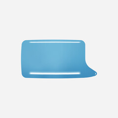 3d message dialogue bubble icon. Vector